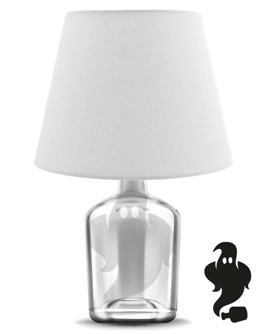 Flaschengeist Lampenschirm → Weiss