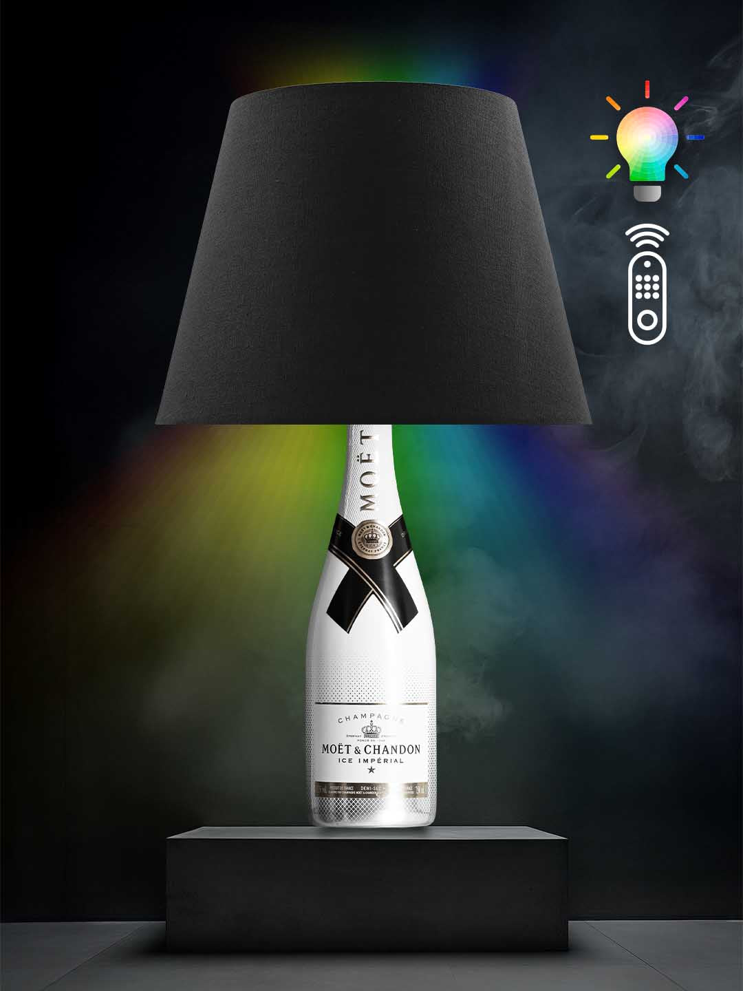 Moet Tischlampe (Schwarz, RGB)
