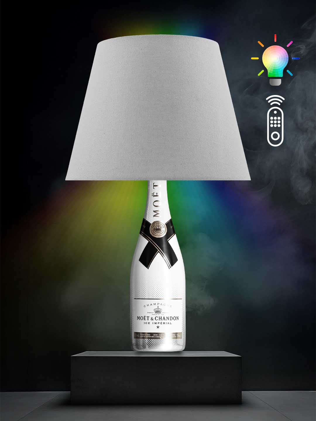Moet Tischlampe (Grau, RGB)