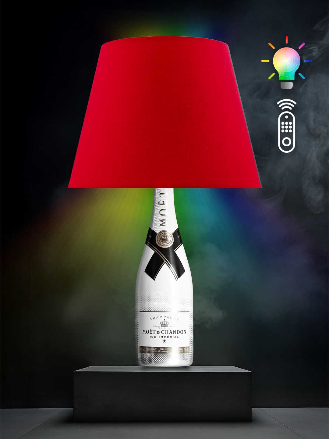 Moet Tischlampe (Rot, RGB)
