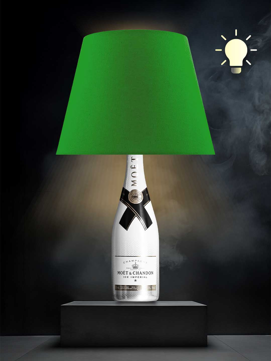 Moet Tischlampe (Grün, warmweiß)