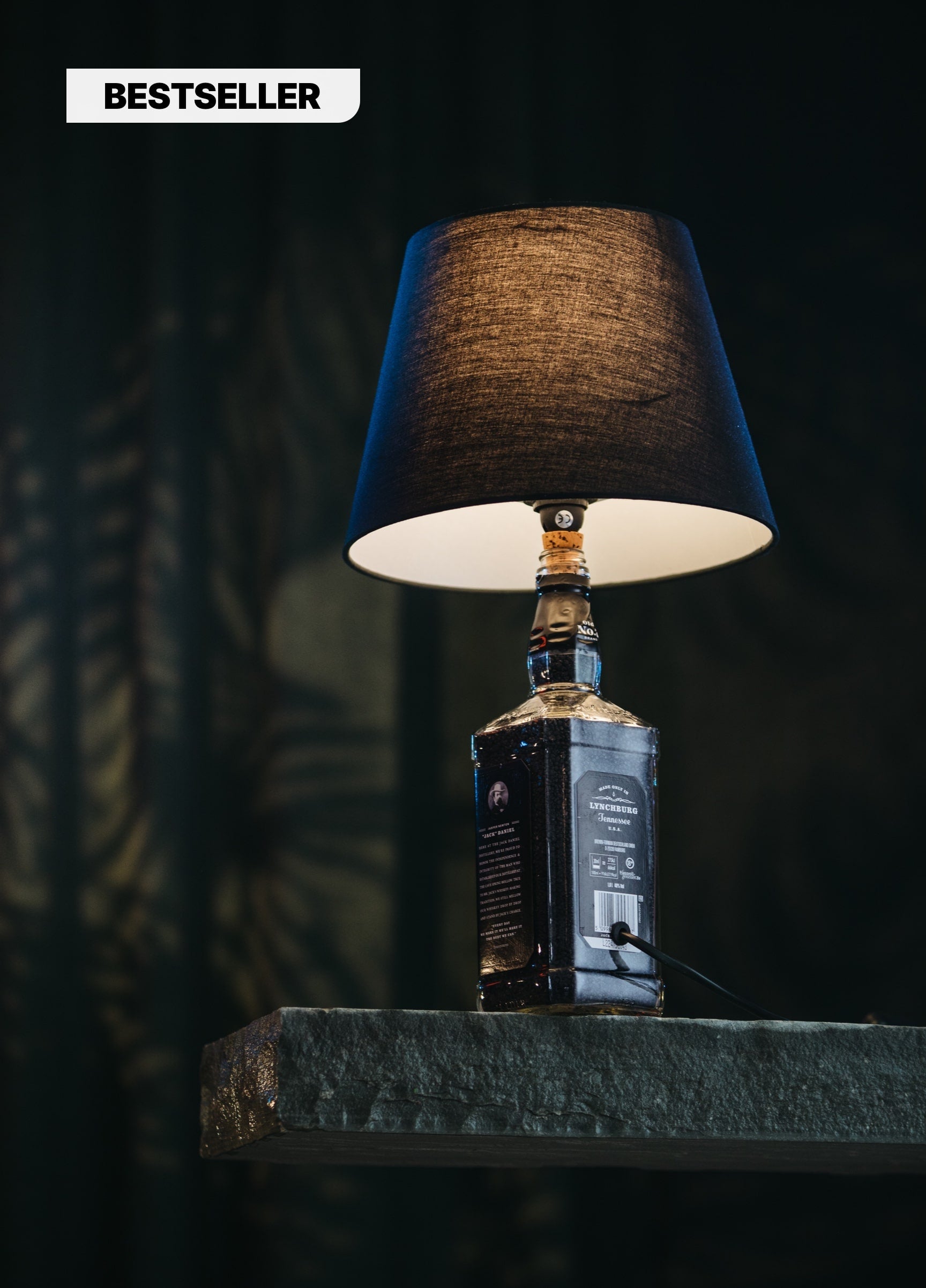 Jack Daniels Tischlampe (Rückseite)
