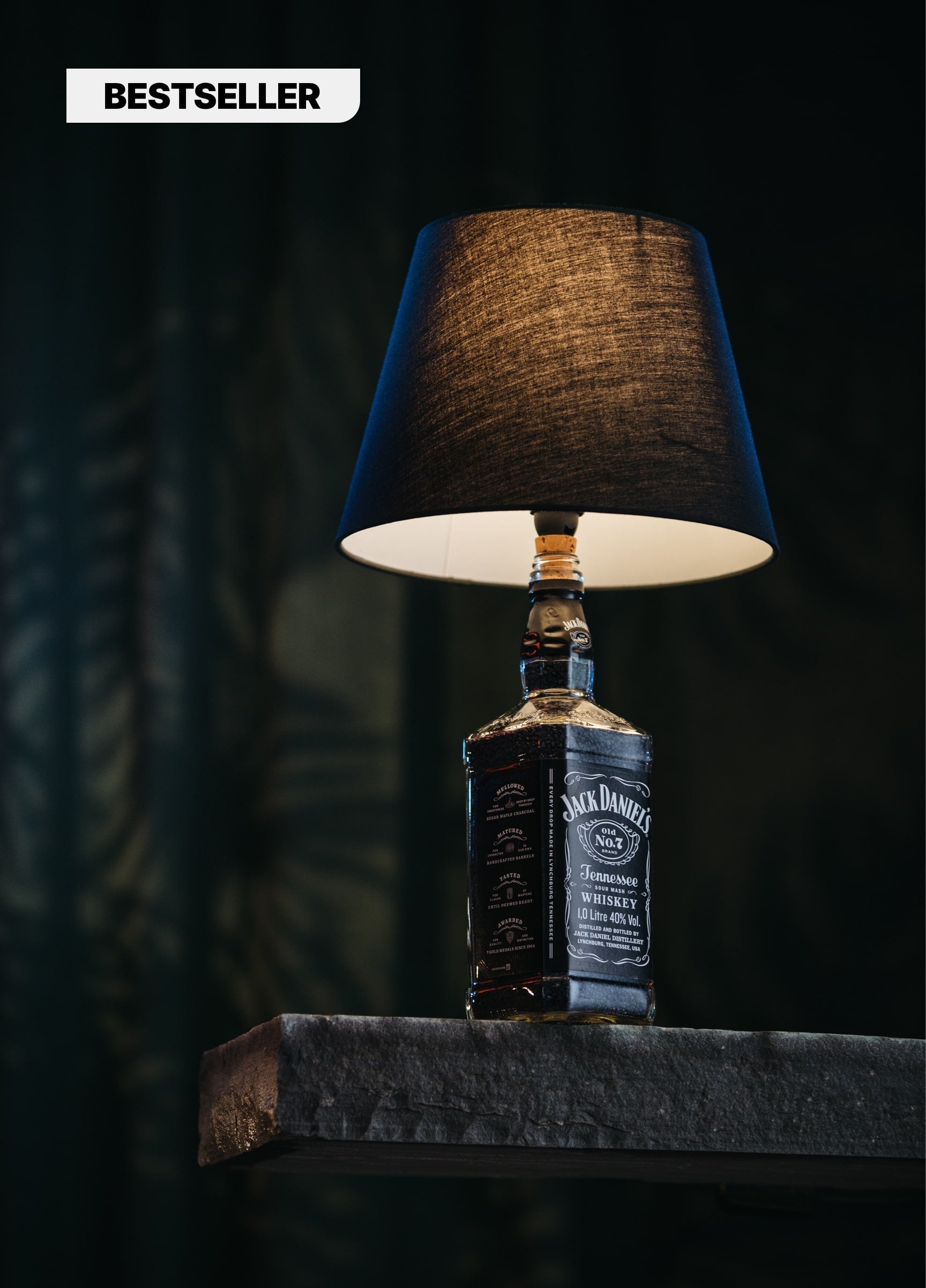Jack Daniels Tischlampe (Vorderseite)