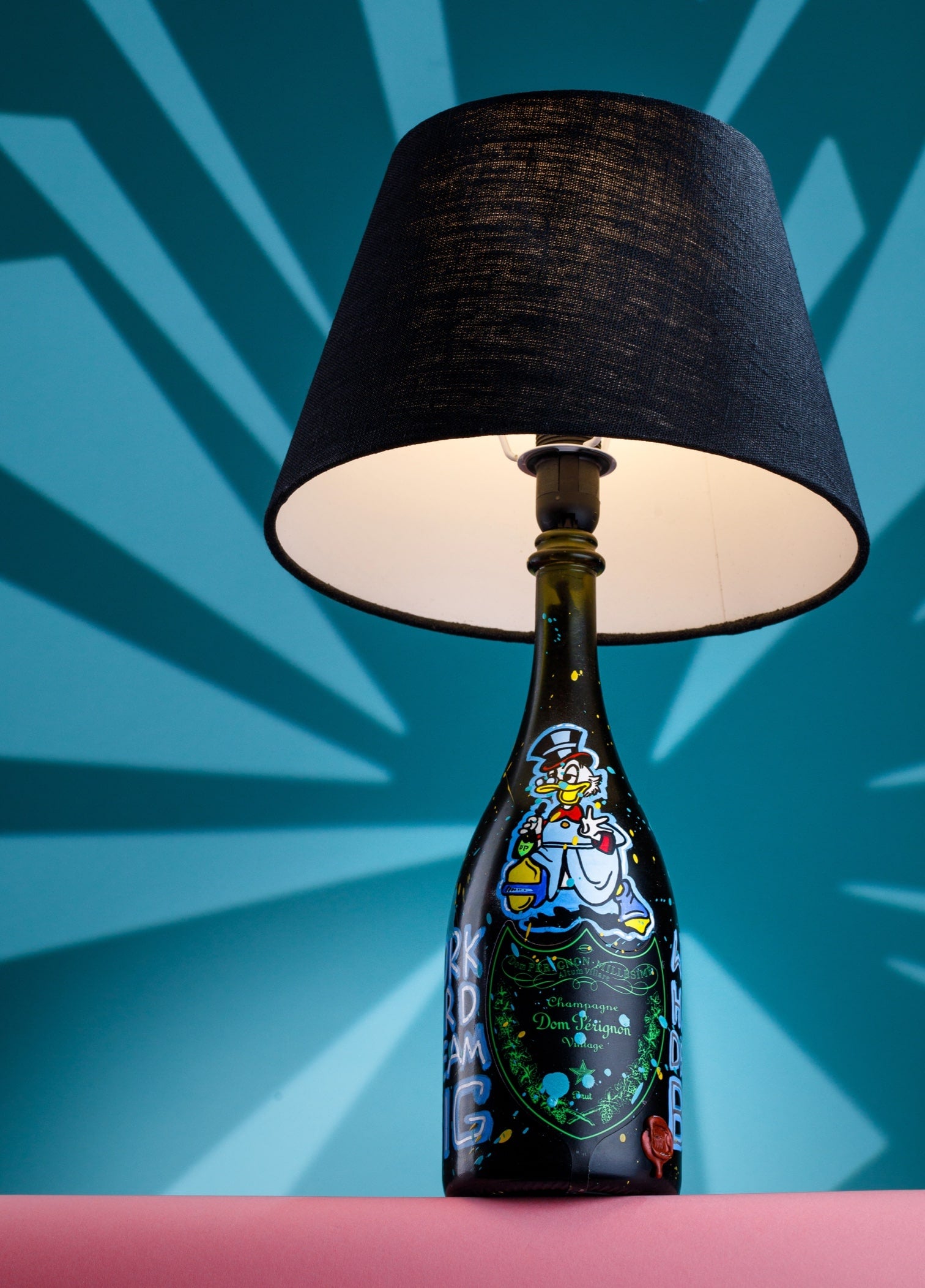 Handpainted Illuminous "Work Hard Dream Big" #10
