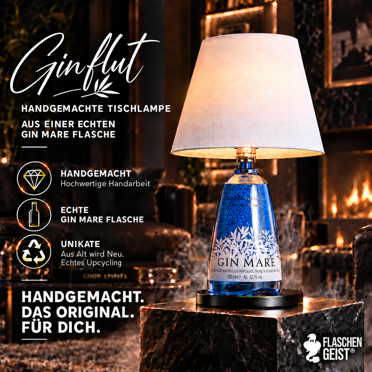 Ginflut Flaschenlampe – Produktübersicht