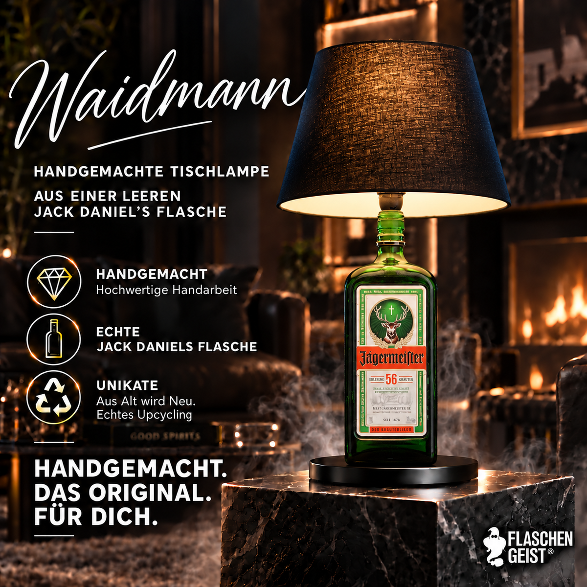 Waidmann Flaschenlampe – Produktübersicht